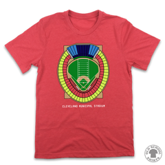 Cleveland Municipal Stadium Seating Chart - Old School Shirts- Retro Sports T Shirts
