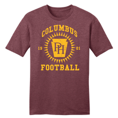 Columbus Panhandles Football T-shirt Old School Shirts