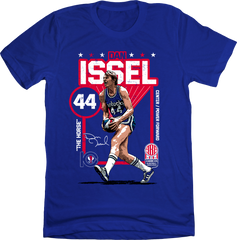 Dan Issel in Action Official ABA Player Tee