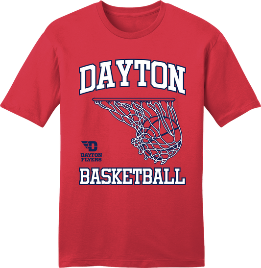 University of Dayton Basketball Swoosh tee