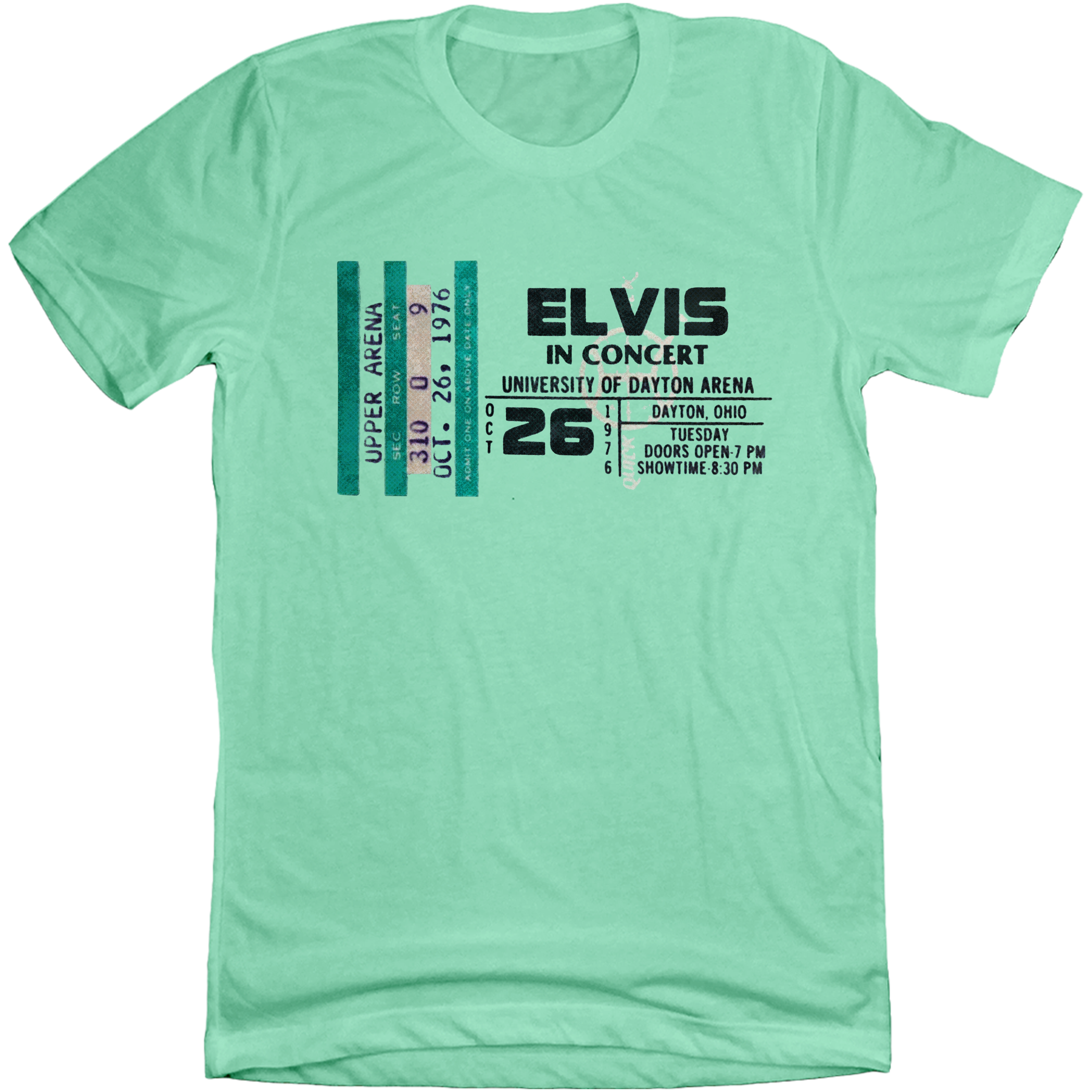 Elvis Dayton Concert 1976 T-shirt mint
