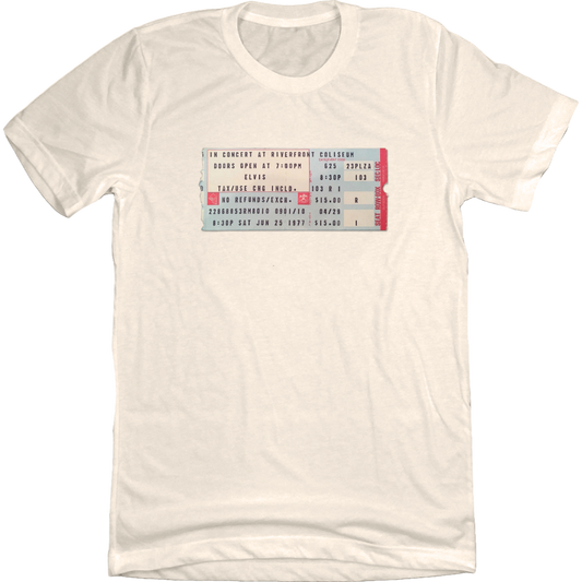 Elvis Concert Ticket Cincinnati T-shirt
