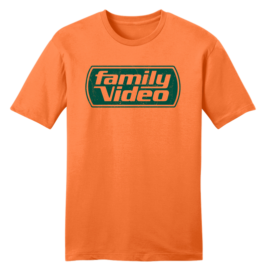 Family Video Logo Shirt tee Orange