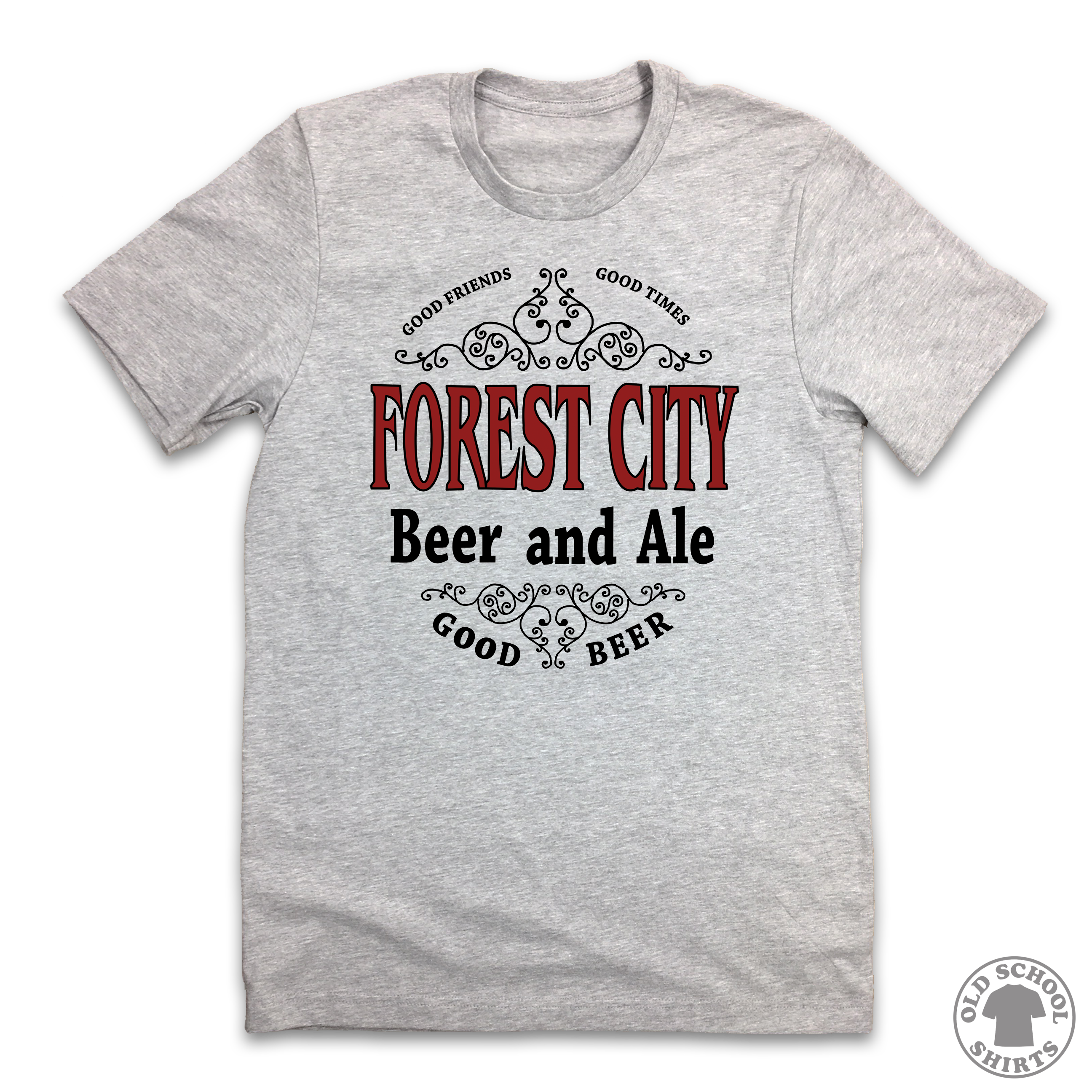 Forest City Ale and Beer - Old School Shirts- Retro Sports T Shirts