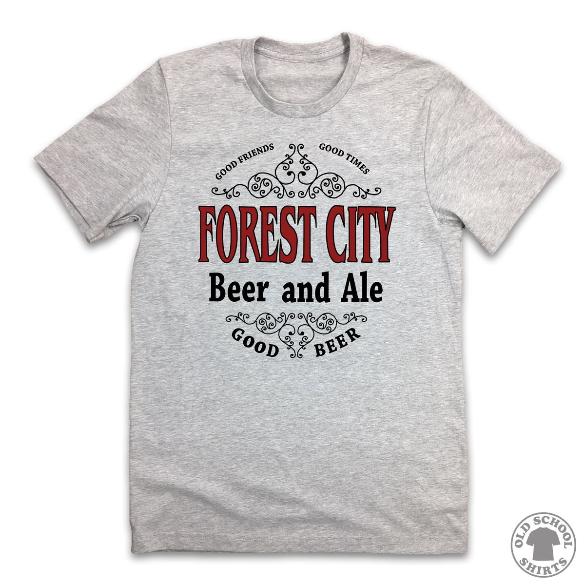 Forest City Ale and Beer - Old School Shirts- Retro Sports T Shirts