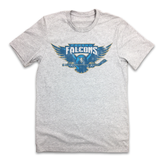 Fresno Falcons Modern Logo - Old School Shirts- Retro Sports T Shirts