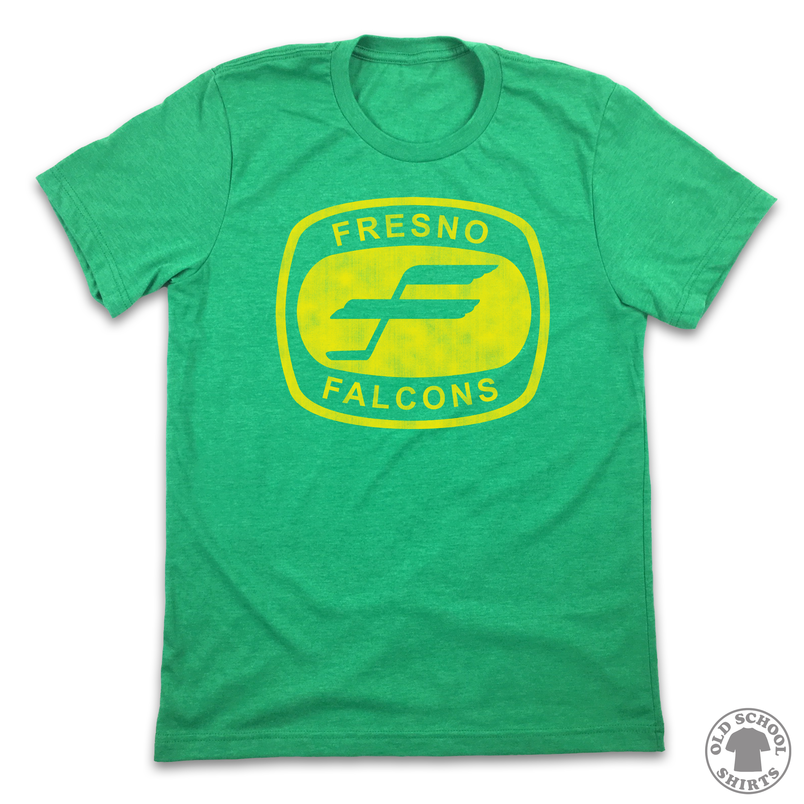Fresno Falcons Vintage Logo - Old School Shirts- Retro Sports T Shirts