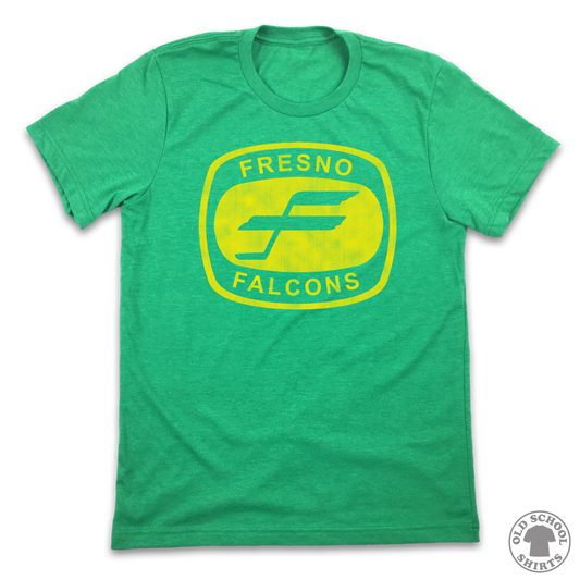 Fresno Falcons Vintage Logo - Old School Shirts- Retro Sports T Shirts