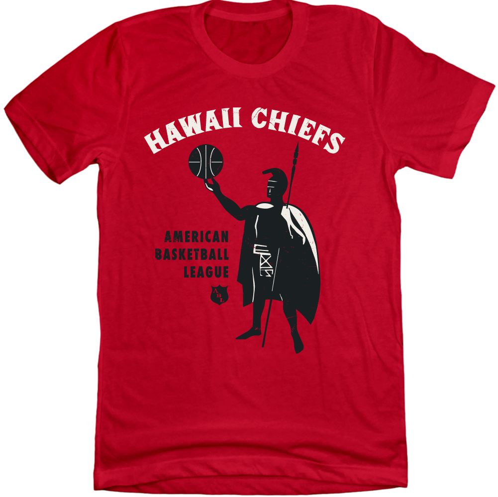 Hawaii Chiefs ABL T-shirt red Old School Shirts