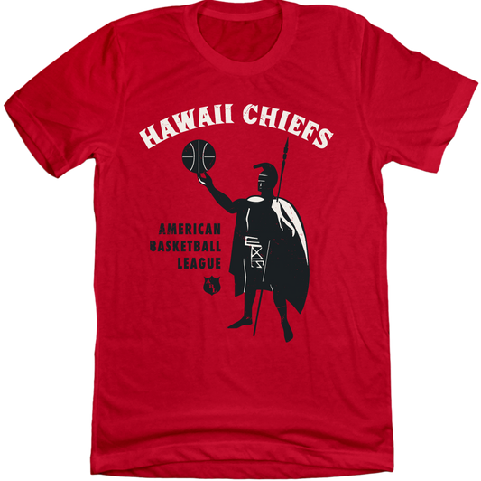 Hawaii Chiefs ABL T-shirt red Old School Shirts