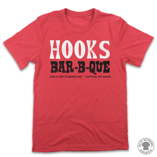 Hooks Bar-B-Que - Old School Shirts- Retro Sports T Shirts