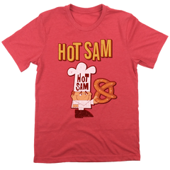 Hot Sam Pretzels Color Logo red T-shirt Old School Shirts