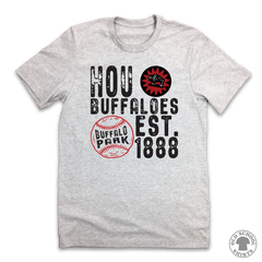 Houston Buffaloes Est. 1888 - Old School Shirts- Retro Sports T Shirts