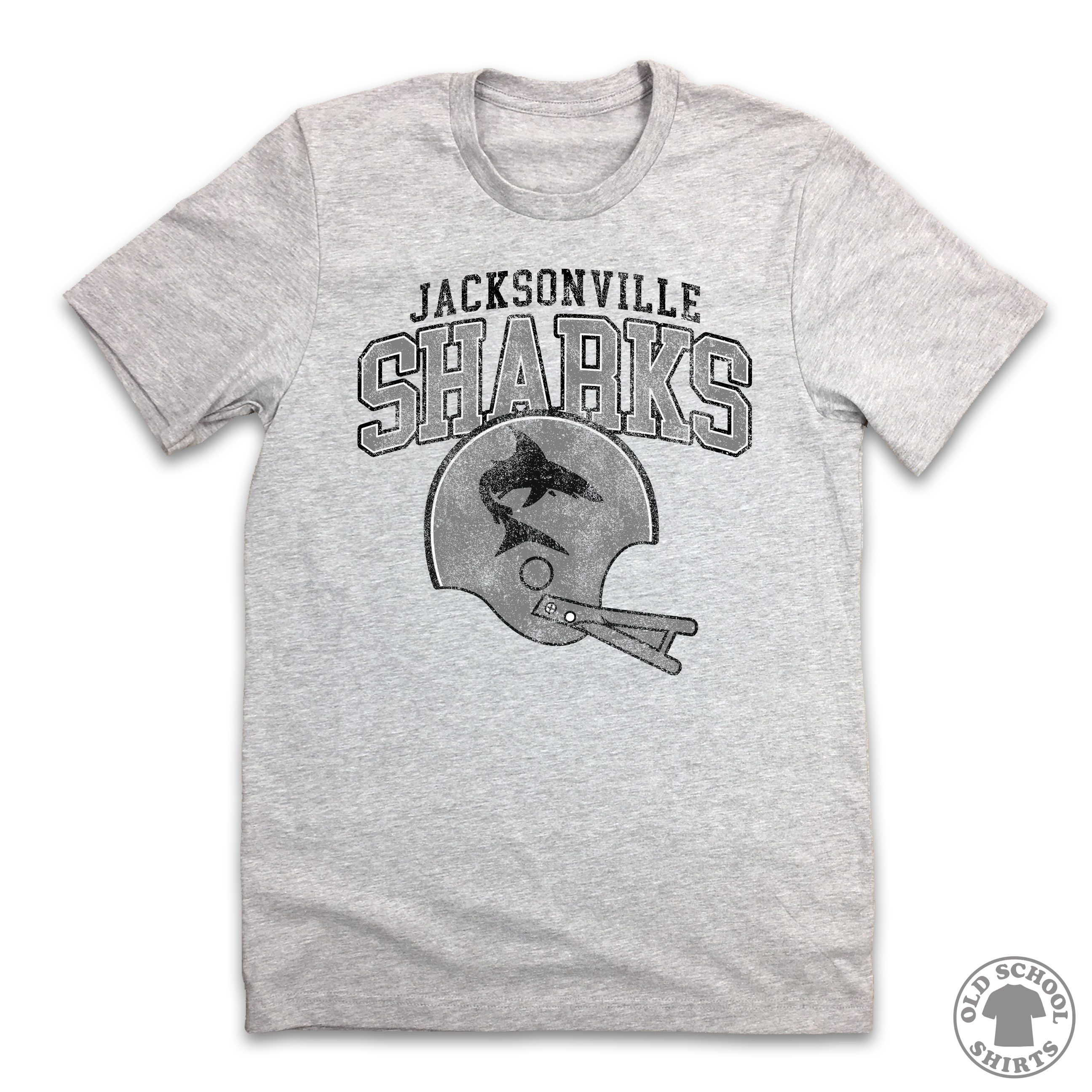 Jacksonville Sharks World Football League - Old School Shirts- Retro Sports T Shirts
