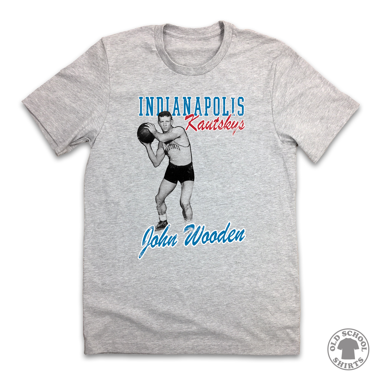 John Wooden - Old School Shirts- Retro Sports T Shirts