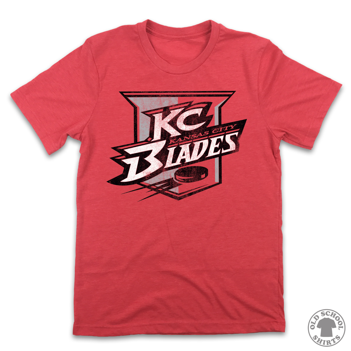 Kansas City Blades - Old School Shirts- Retro Sports T Shirts