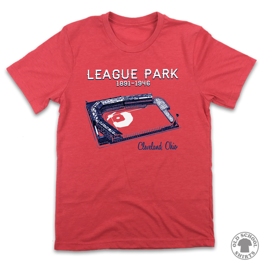 Cleveland League Park - Old School Shirts- Retro Sports T Shirts