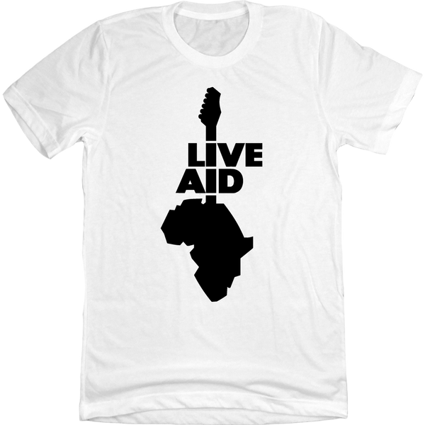 Live aid t shirt 1985 shop