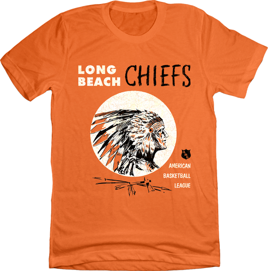 Long Beach Chiefs ABL T-shirt orange Old School Shirts