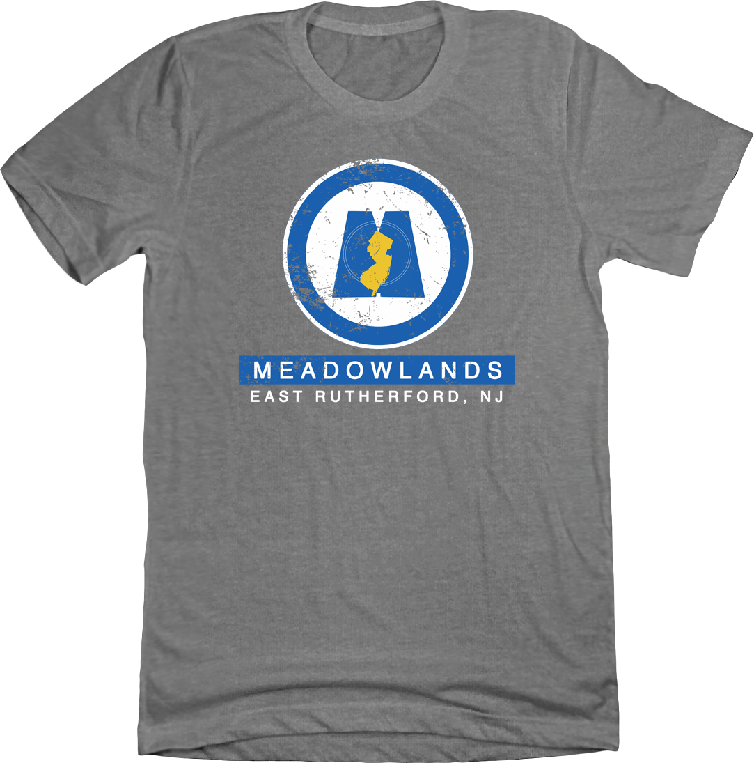The Meadowlands New Jersey grey T-shirt Old School Shirts