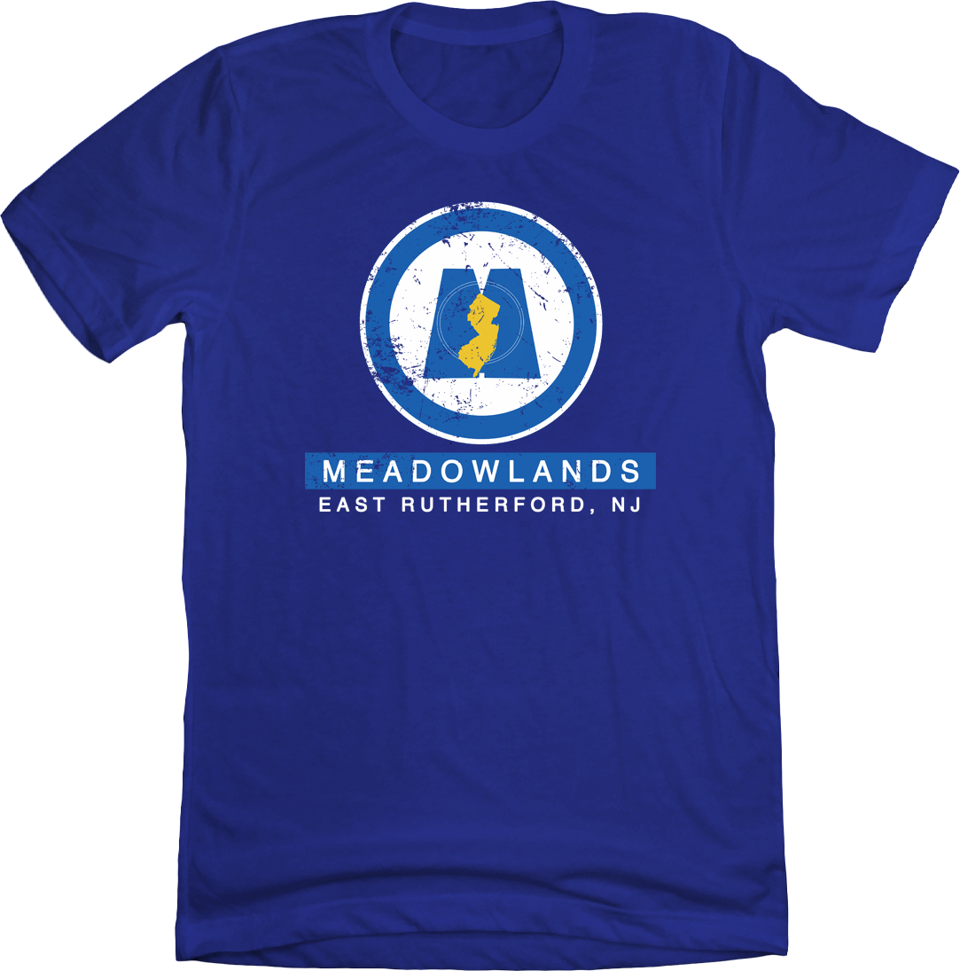 The Meadowlands New Jersey T-shirt blue Old School Shirts