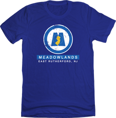The Meadowlands New Jersey T-shirt blue Old School Shirts