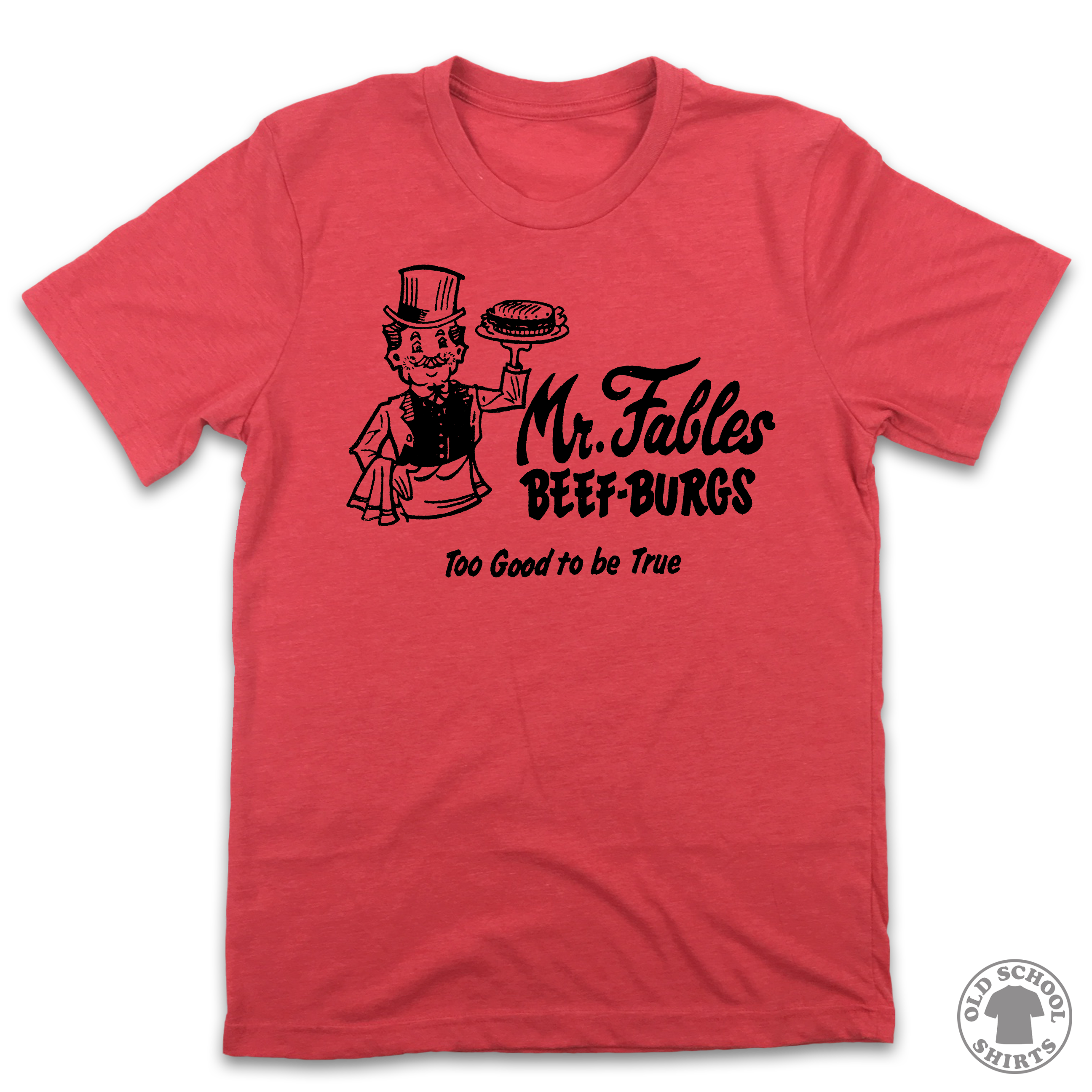 Mr. Fables Beef-Burgs - Old School Shirts- Retro Sports T Shirts