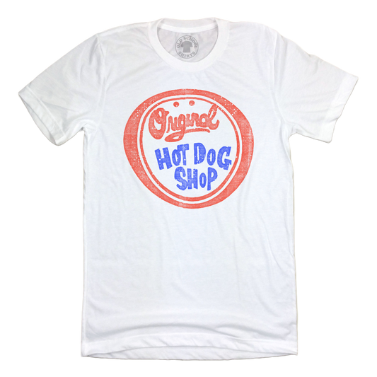 Vintage Original Hot Dog Shop Logo