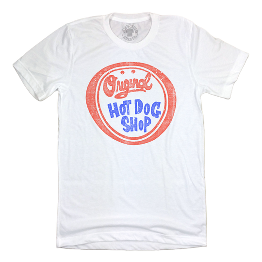 Vintage Original Hot Dog Shop Logo