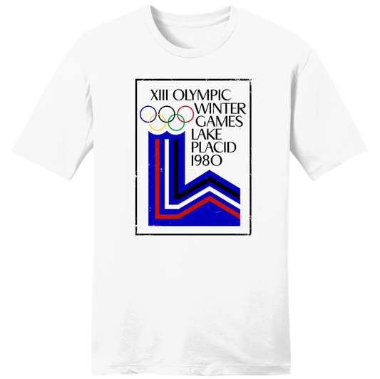 1980 Lake Placid Logo T-shirt