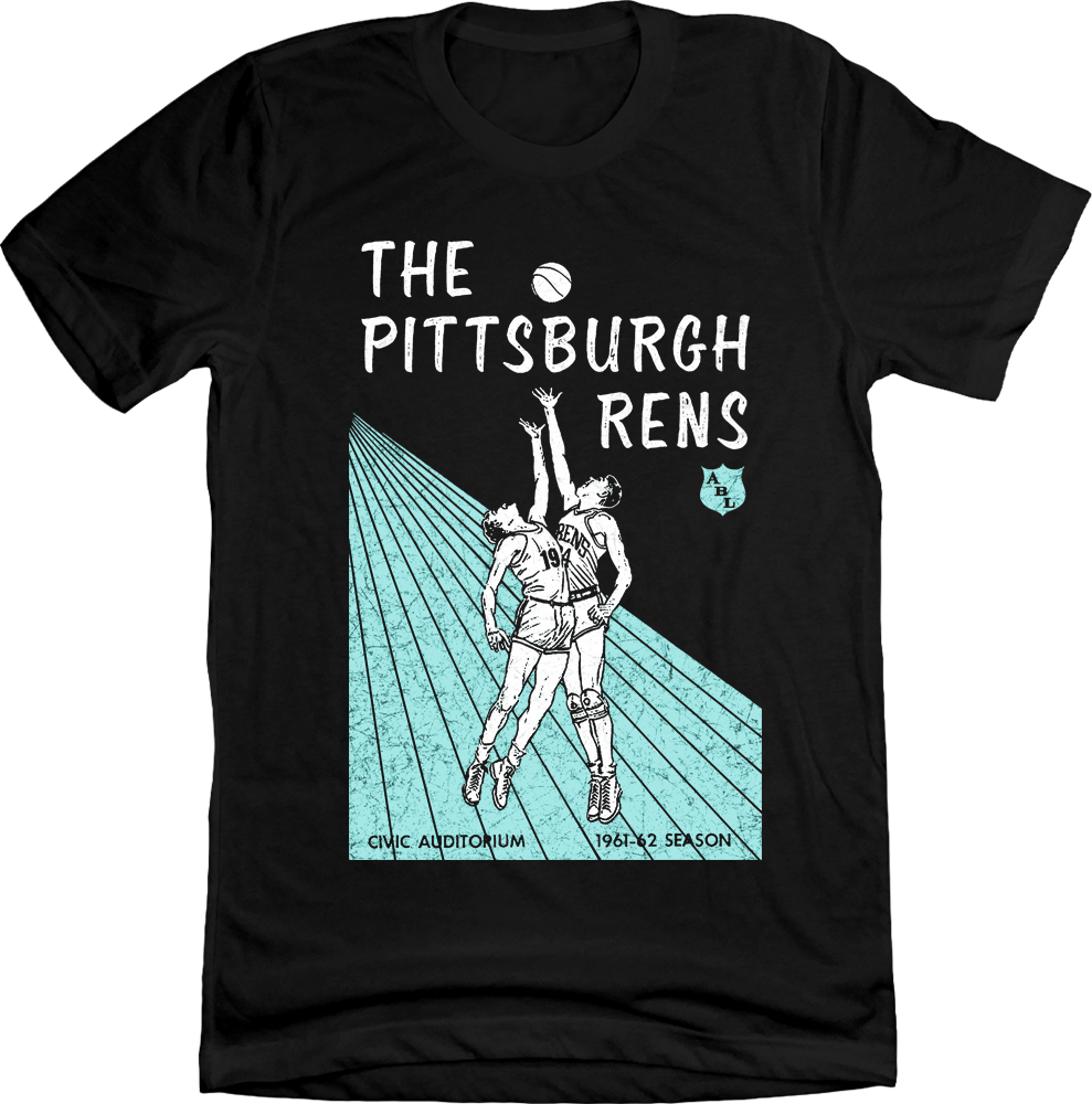 Pittsburgh Rens ABL T-shirt black Old School Shirts