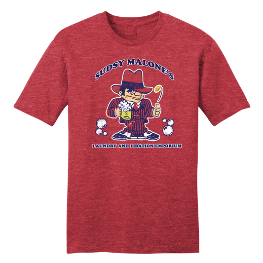 Sudsy Malone's Red T-shirt Old School Shirts