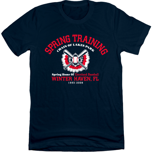 Cleveland Spring Training Winter Haven Navy T-shirt Old School Shirts
