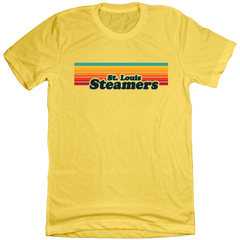 St. Louis Steamers Multi Color Stripes T-shirt yellow