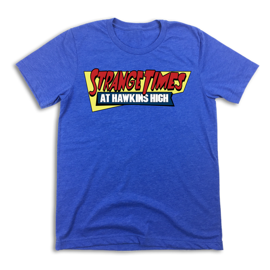 Strange Times at Hawkins High blue T-shirt
