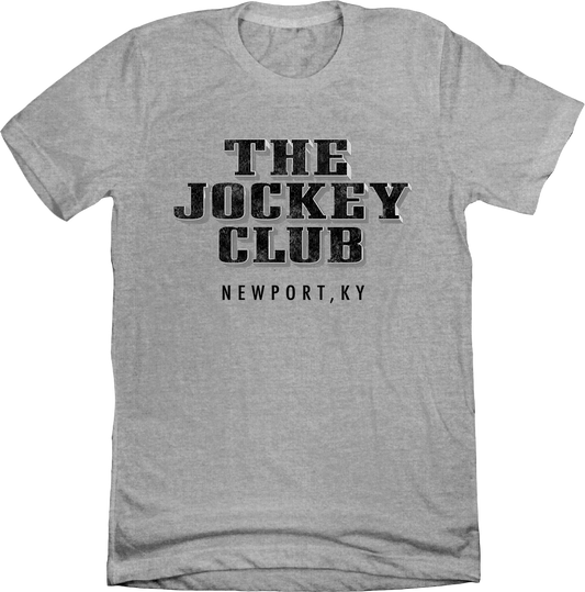 The Jockey Club Newport, KY grey Old School Shirts