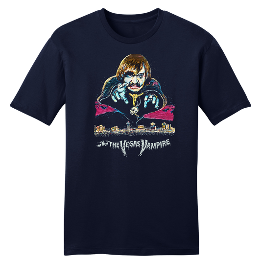 Vegas Vampire Strip Logo tee