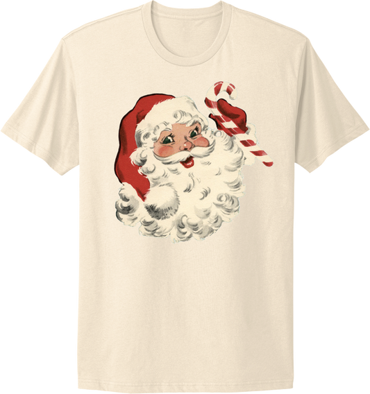 Candy Cane Santa tee