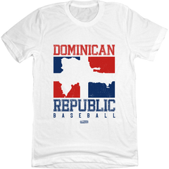 Dominican Republic Baseball 2023 white T-shirt Old School Shirts