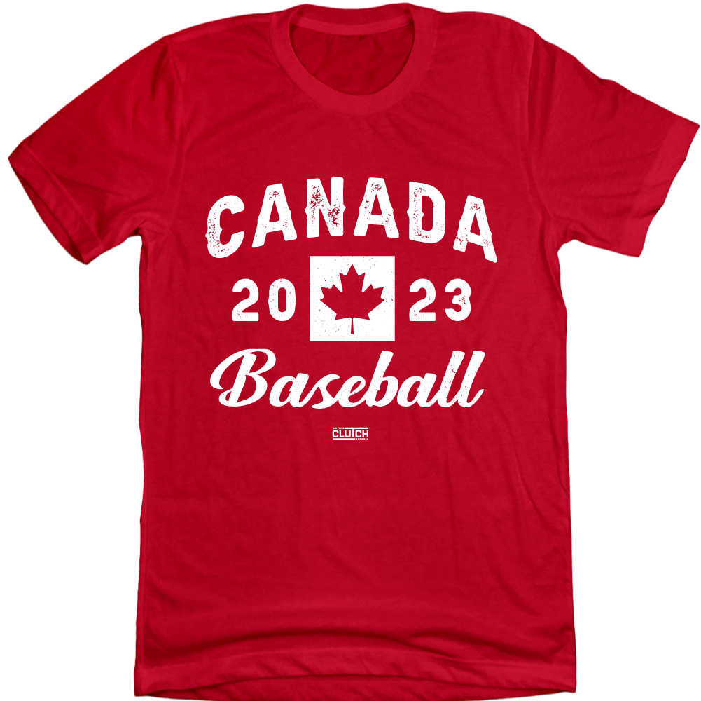 Canada Baseball 2023 red T-shirt Old School Shirts
