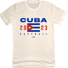 Cuba Baseball 2023 White T-shirt Old School Shirts