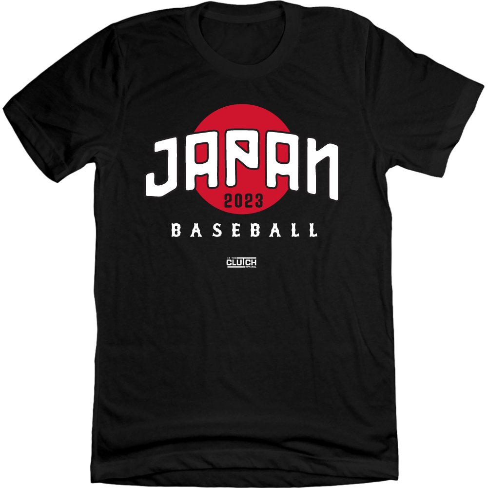 Japan Baseball black T-shirt Old School Shirts