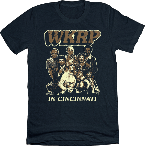 WKRP Cast T-Shirt, Vintage Cincinnati TV Apparel