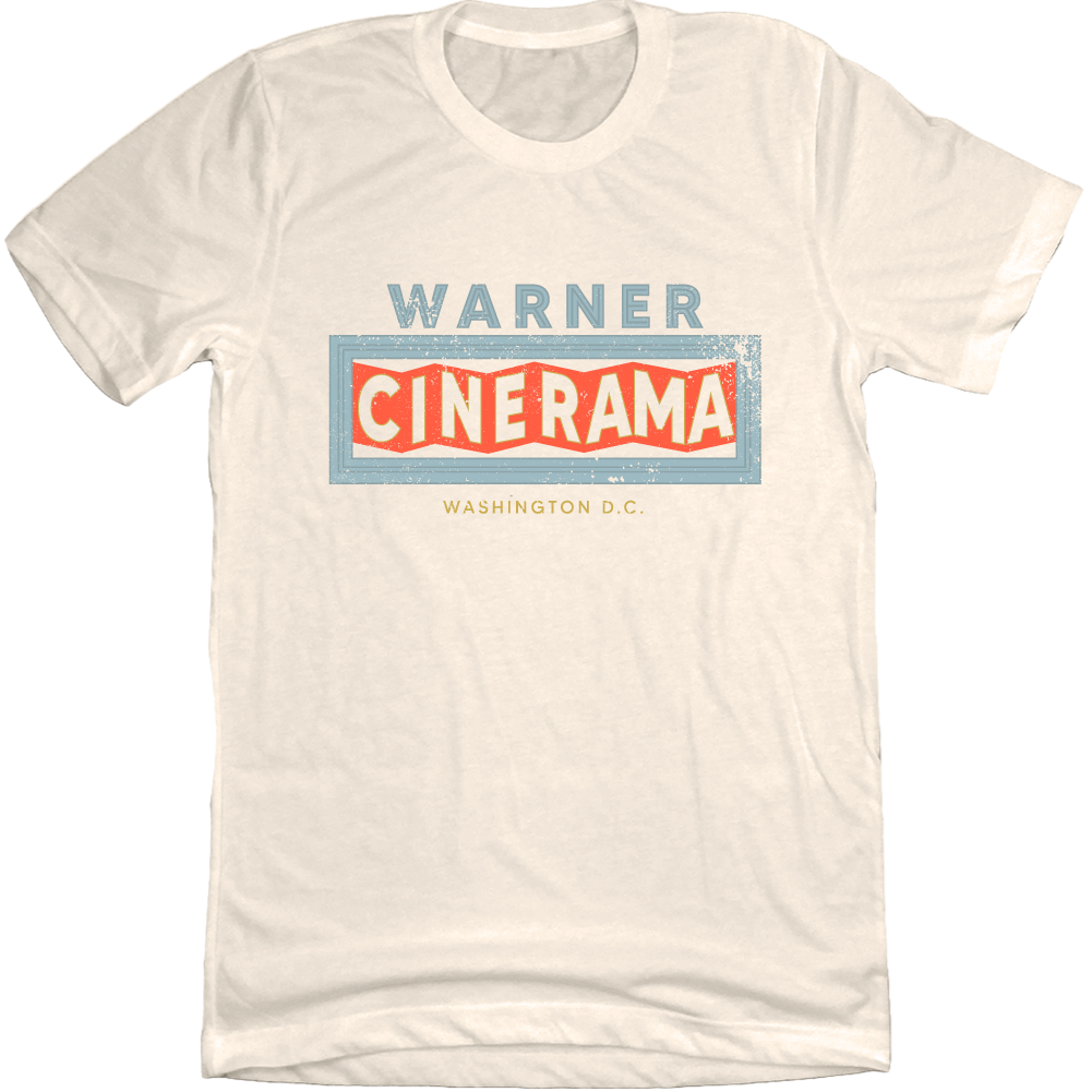 Warner Cinerama Natural White T-shirt Old School Shirts