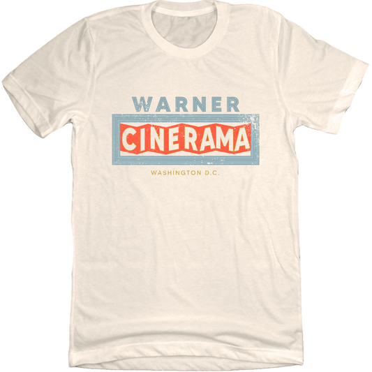 Warner Cinerama Natural White T-shirt Old School Shirts