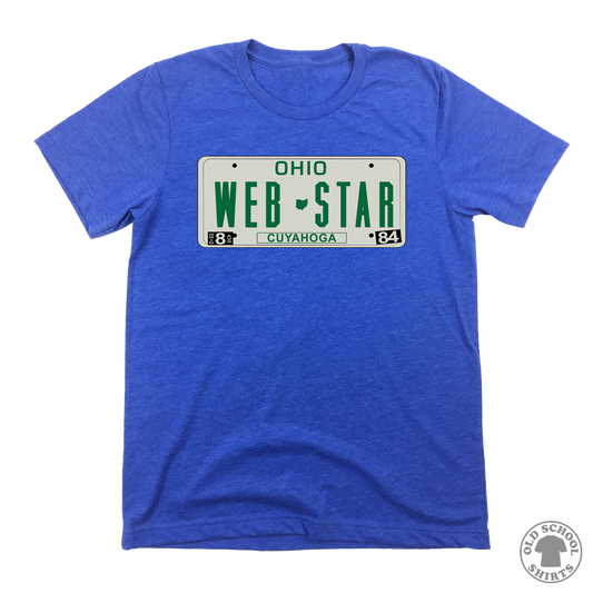 Web Star License Plate