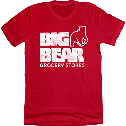 Big Bear Supermarket - Columbus Red T-shirt Old School Shirts