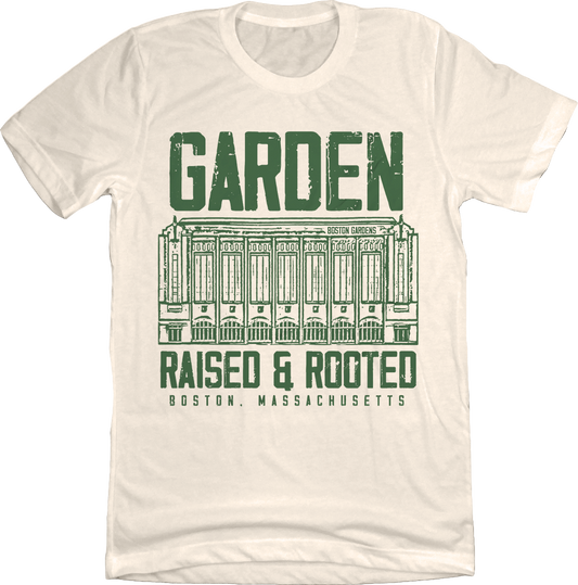 Boston Garden Raised and Rooted T-shirt white