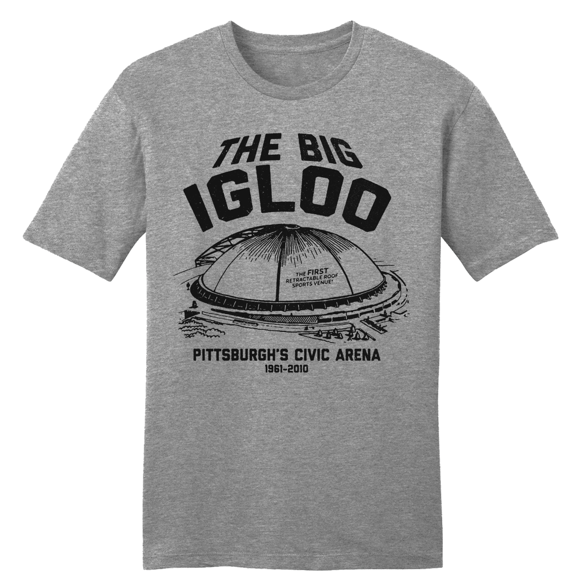 The Civic Arena in Pittsburgh with the Roof opening 1963