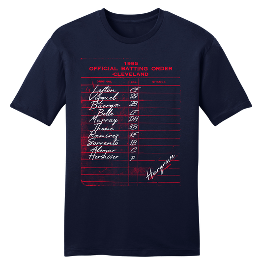 1995 Cleveland Batting Lineup Tee